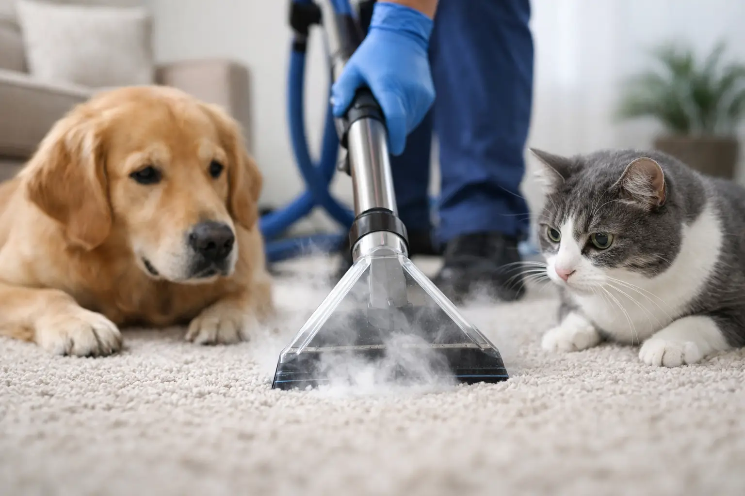 Are Carpet Cleaning Chemicals Safe for Pets?